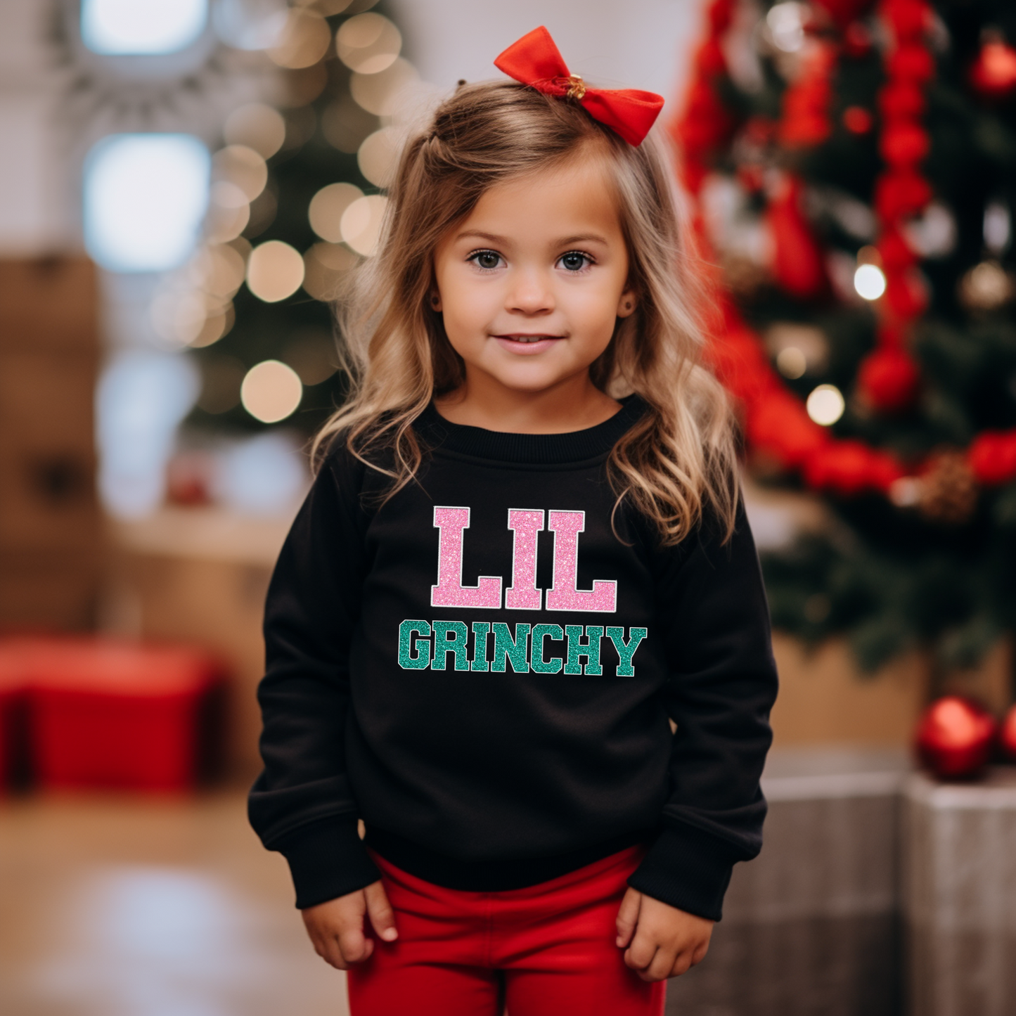 Lil Grinchy Toddler- Sweatshirt