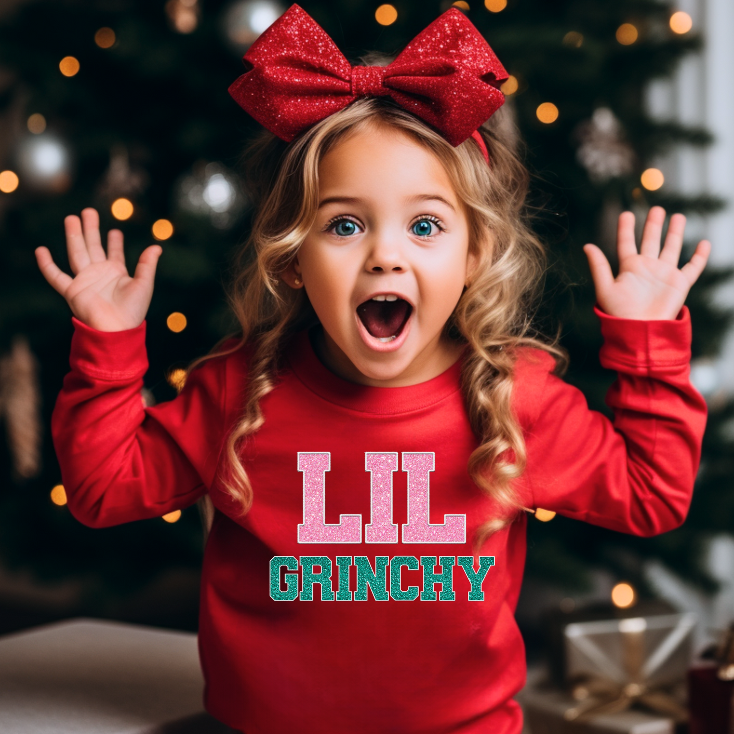 Lil Grinchy Toddler- Sweatshirt