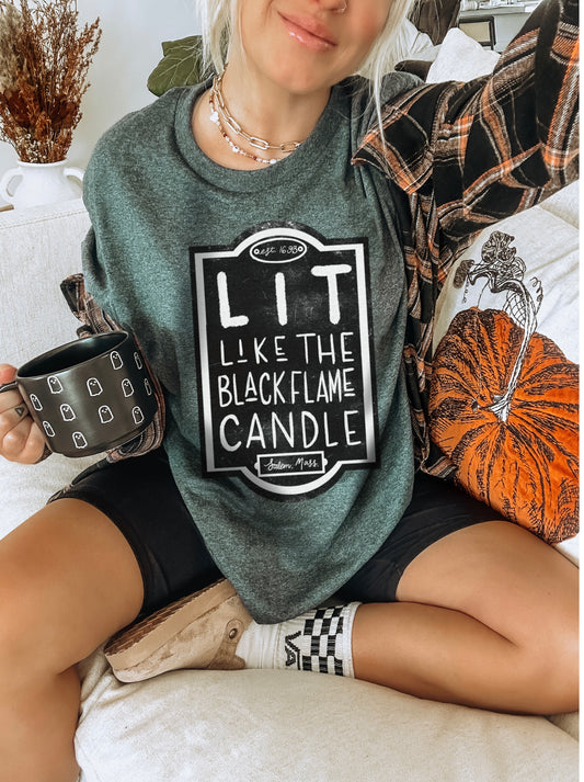 Black Flame Candle