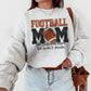 Faux Glitter Football mom