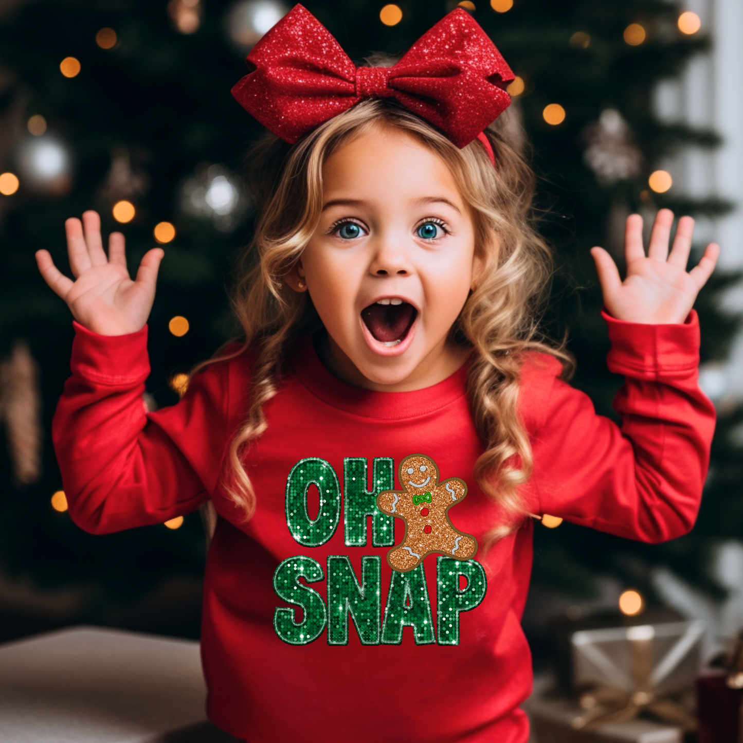 Green Oh Snap Toddler Sweat shirt